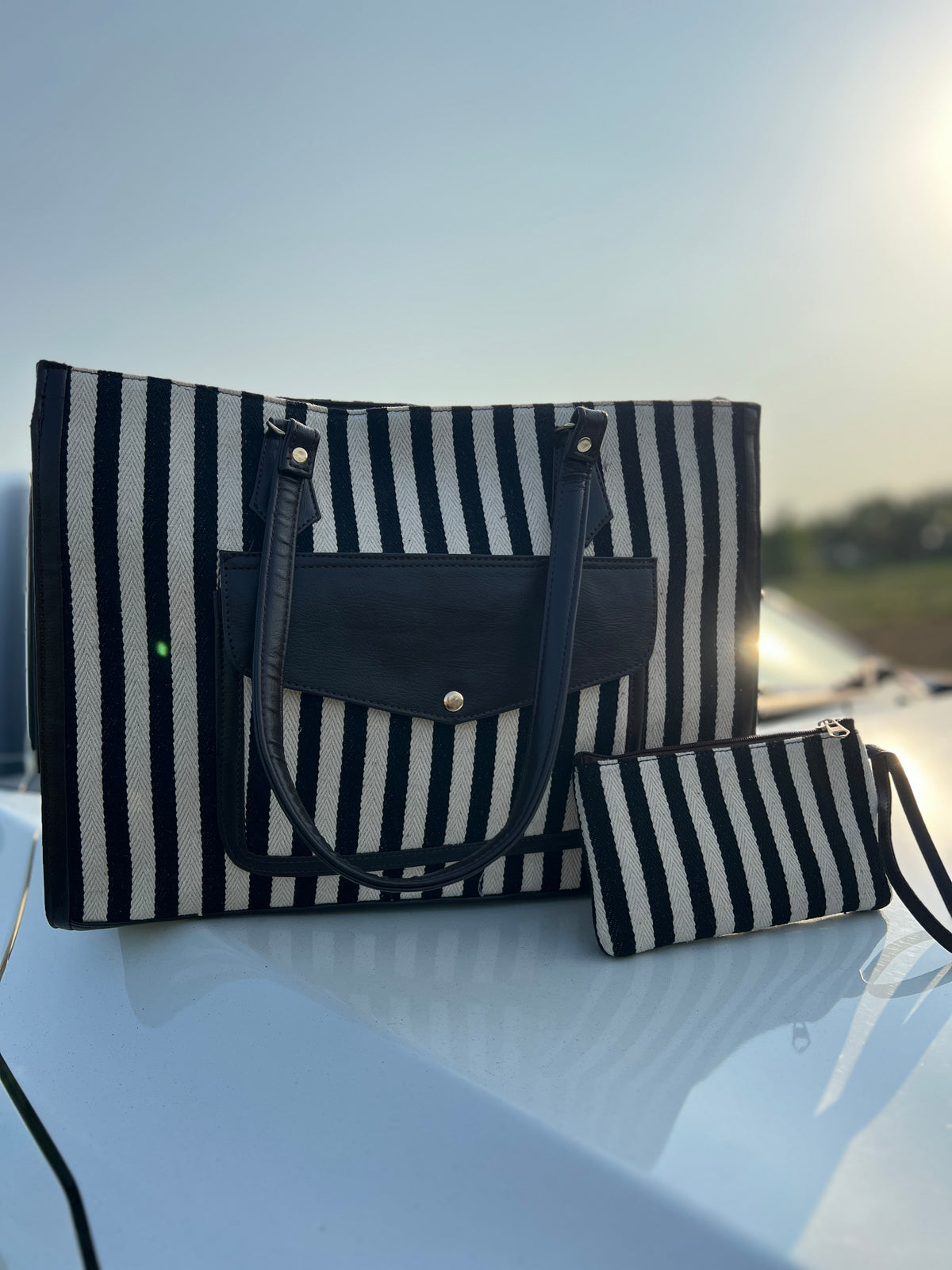 Jaquard Plush Tote Bag
