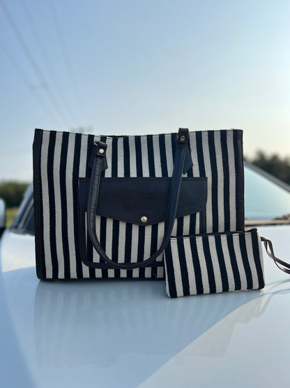 Jaquard Plush Tote Bag